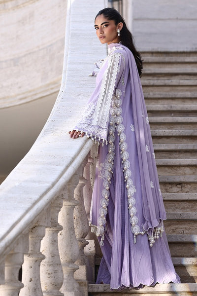 Gul Ahmed 3 Piece Unstitched Embroidered Lawn Suit with Embroidered Chiffon Dupatta FE-52108
