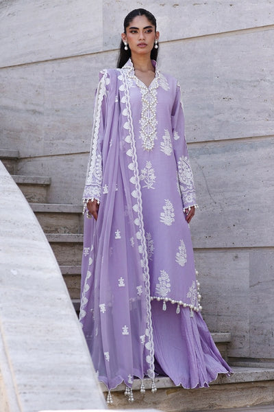 Gul Ahmed 3 Piece Unstitched Embroidered Lawn Suit with Embroidered Chiffon Dupatta FE-52108