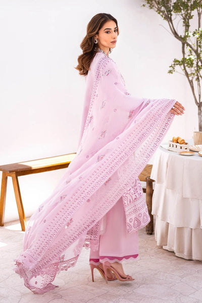 Gul Ahmed 3 Piece Unstitched Embroidered Lawn Suit with Embroidered Chiffon Dupatta FE-52136
