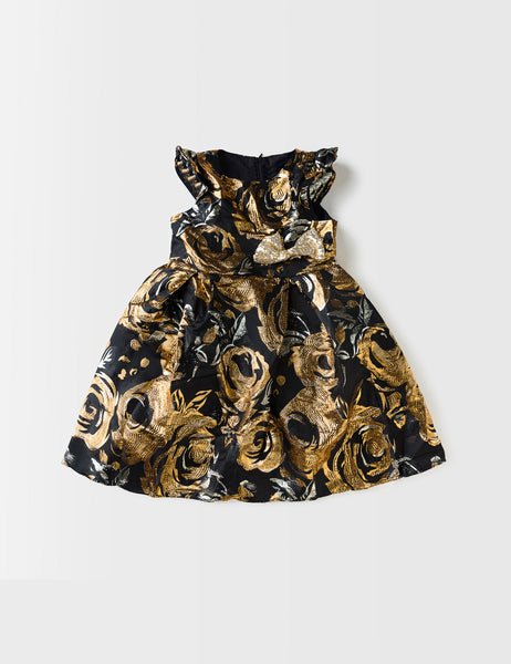 Beechtree 1 Piece Kid’s Stylish frock - FGFRI-521-03-B-Black