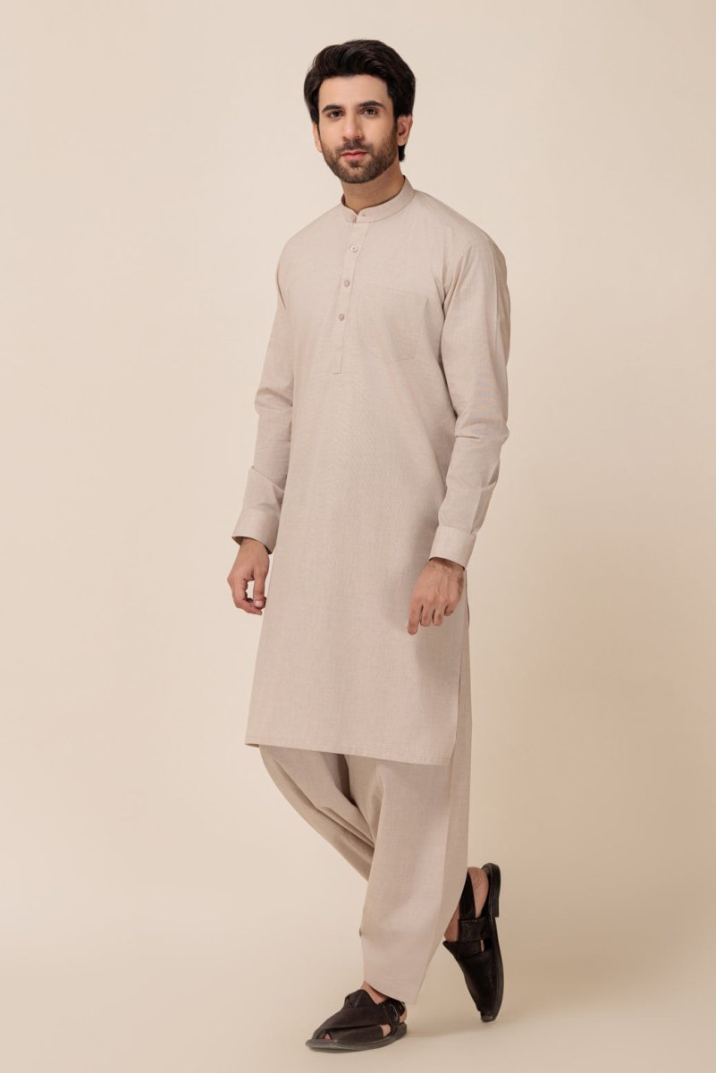 BONANZA MEN'S 2 PIECE BLUE-YARN DYED-SHALWAR SUIT - GSBB23-004