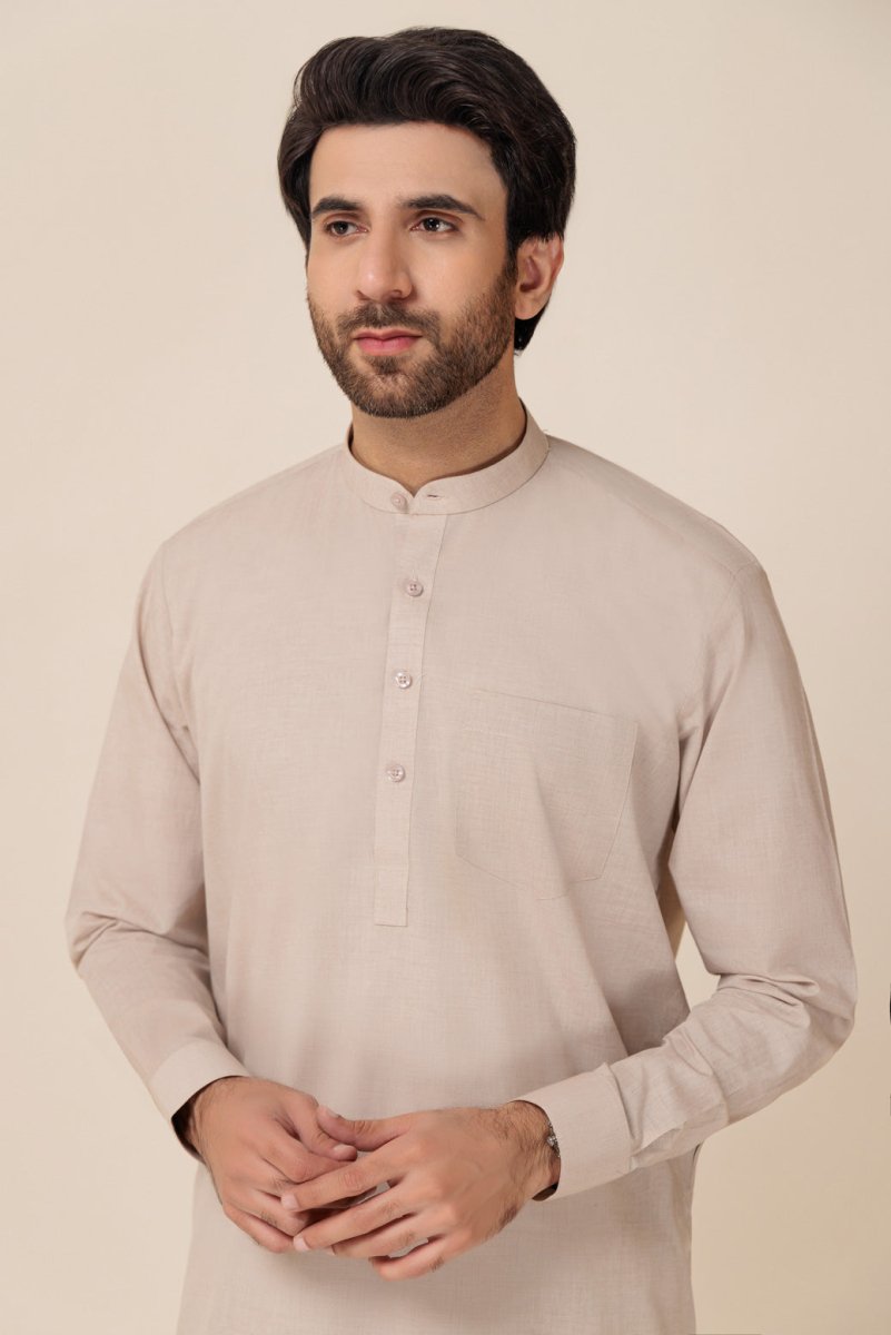 BONANZA MEN'S 2 PIECE BLUE-YARN DYED-SHALWAR SUIT - GSBB23-004