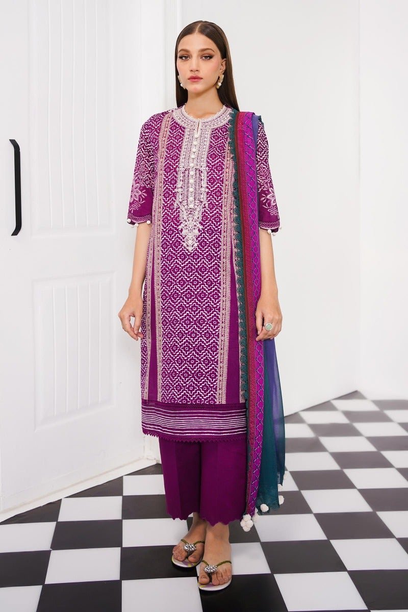 SANA SAFINAZ 3 Piece Unstitched Digital Printed Lawn Suit - H231-003B-CI