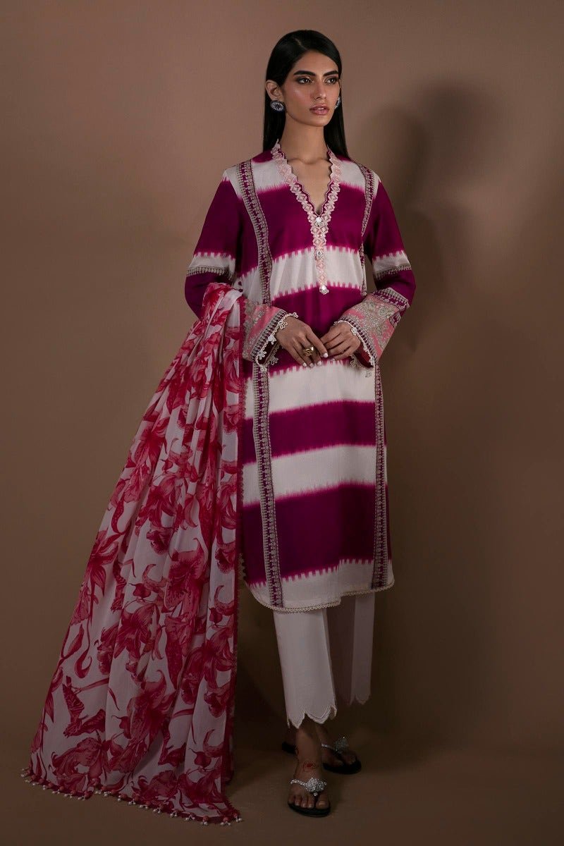 SANA SAFINAZ 2 Piece Unstitched Digital Printed Lawn Suit - H231-004A-BI