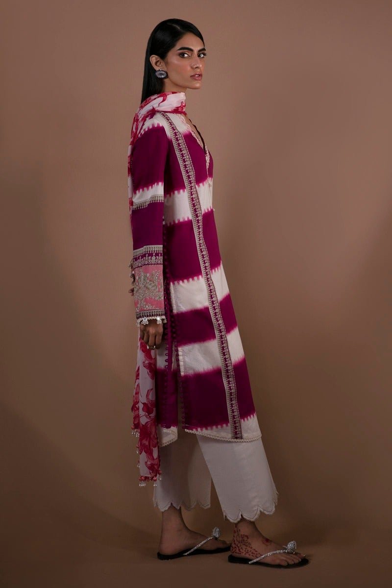 SANA SAFINAZ 2 Piece Unstitched Digital Printed Lawn Suit - H231-004A-BI