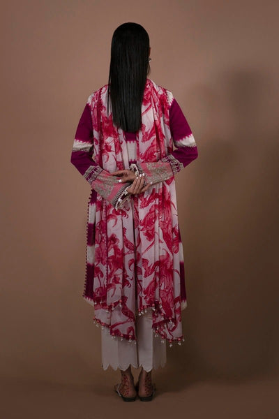SANA SAFINAZ 2 Piece Unstitched Digital Printed Lawn Suit - H231-004A-BI