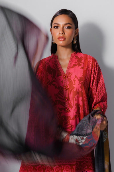 SANA SAFINAZ 3 Piece Unstitched Digital Printed Lawn Suit - H231-005A-AG