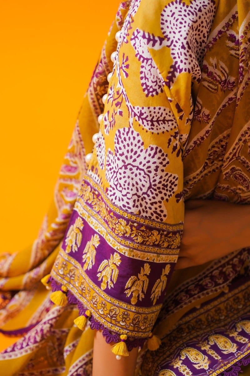 SANA SAFINAZ 3 Piece Unstitched Digital Printed Lawn Suit - H231-008B-CI