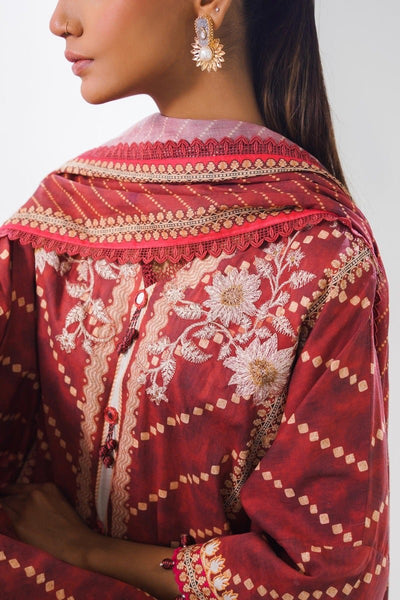 SANA SAFINAZ 3 Piece Unstitched Digital Printed Lawn Suit - H231-013A-CG