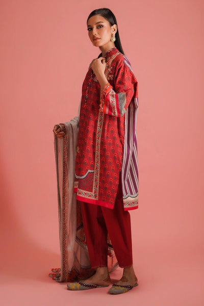 SANA SAFINAZ 2 Piece Unstitched Digital Printed Lawn Suit - H231-017A-BG