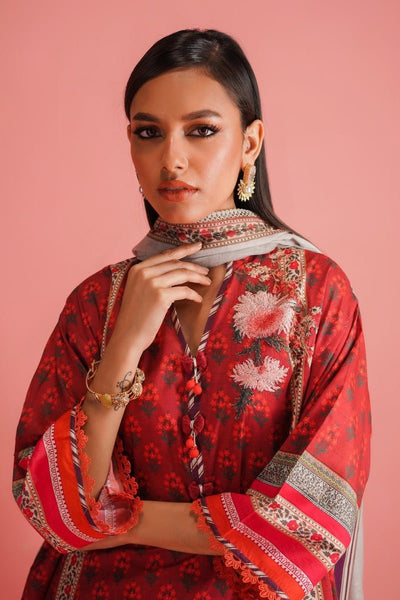 SANA SAFINAZ 2 Piece Unstitched Digital Printed Lawn Suit - H231-017A-BG