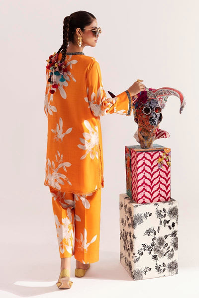 SANA SAFINAZ 2 Piece Unstitched Digital Printed Shirt On Linen with Digital Printed Pant On Cambric - H232-026B-C