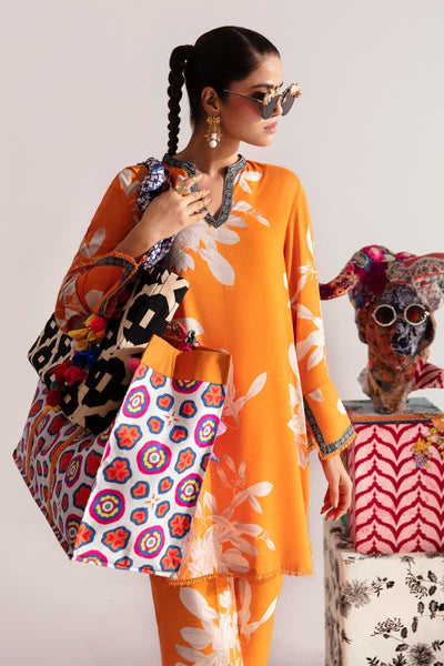 SANA SAFINAZ 2 Piece Unstitched Digital Printed Shirt On Linen with Digital Printed Pant On Cambric - H232-026B-C