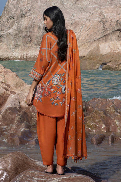SANA SAFINAZ 3 Piece Unstitched Digital On Lawn Shirt with Rotary Printed Dupatta On Lawn - H241-020A-3CG
