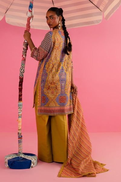SANA SAFINAZ 3 Piece Stitched Digital Printed Lawn Suit - H242-022B-3DE