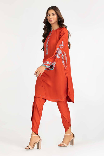 Gul Ahmed 02 Piece Stitched Embroidered Viscose Shirt with Shalwar IPW-22-40