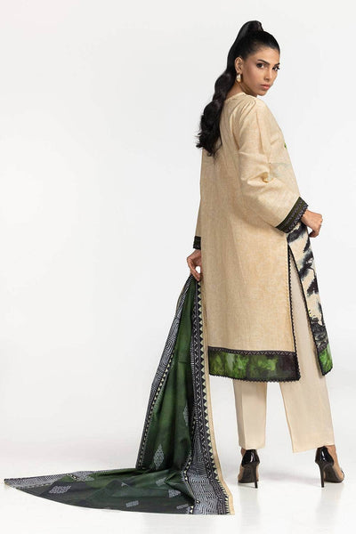Gul Ahmed Ready to Wear 3PC Khaddar Printed With Embroidered Suit IUSTKSD-317