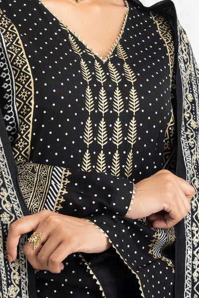Gul Ahmed Ready to Wear 3 Piece Lacquer Printed Suit IUSTKSD-423