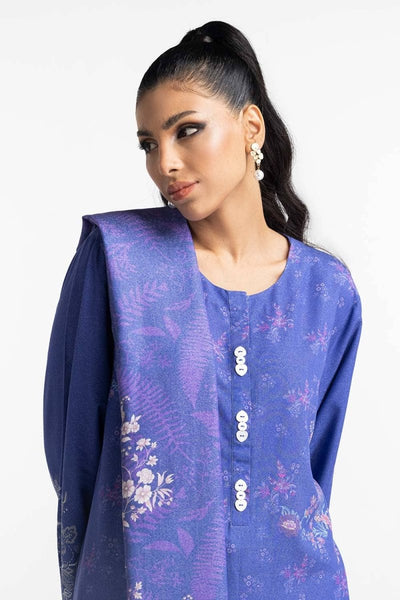 Gul Ahmed Ready to Wear 3 Piece Karandi Printed Suit IUSTKSD-473