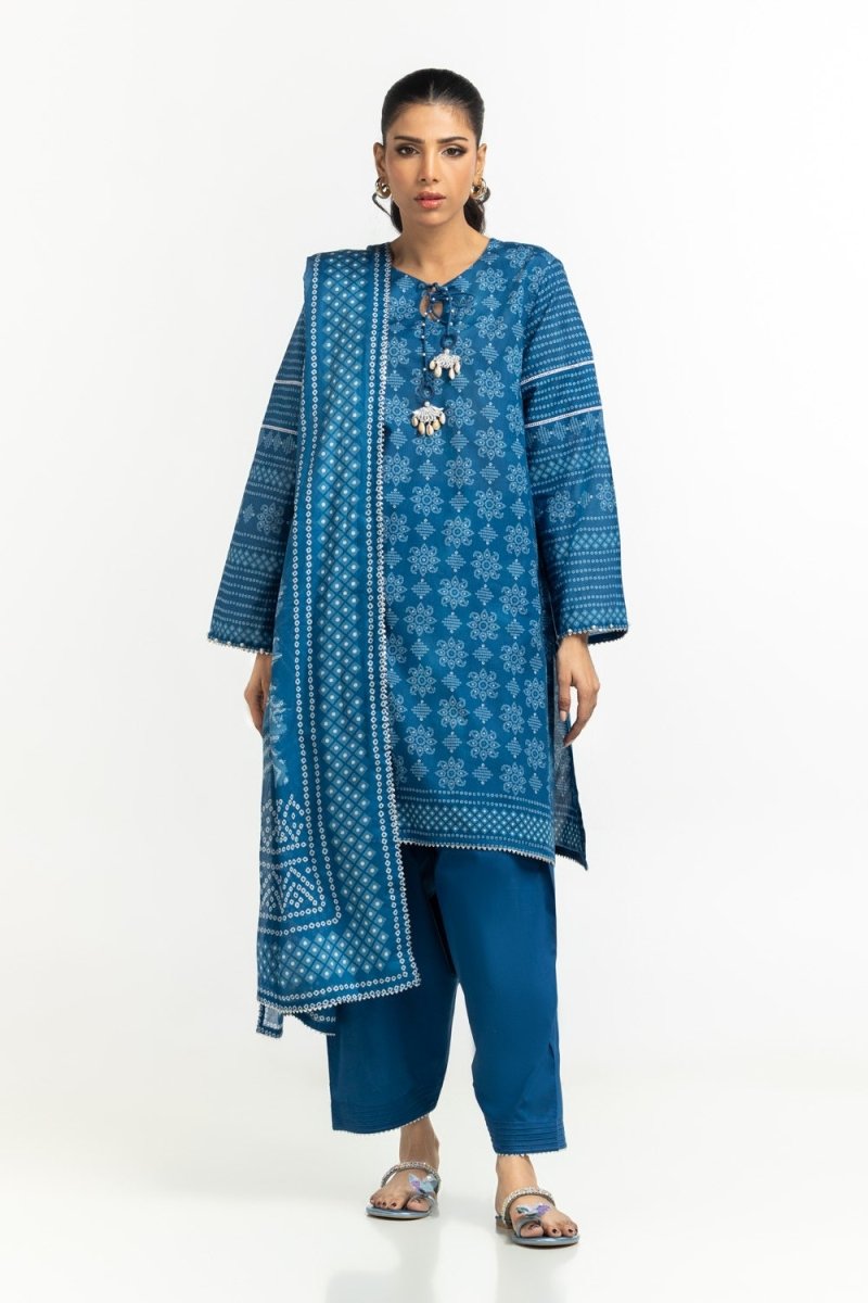 Gul Ahmed Ready to Wear 3PC Lawn Printed Suit IUSTKSD-520