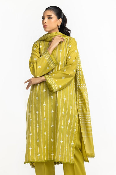 Gul Ahmed Ready to Wear 3PC Lawn Lacquer Printed Suit IUSTKSD-525