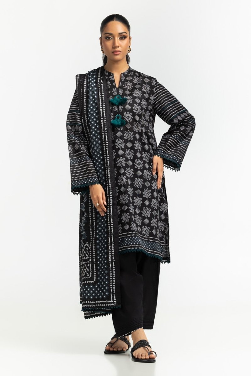 Gul Ahmed Ready to Wear 3PC Lawn Printed Suit IUSTKSD-527