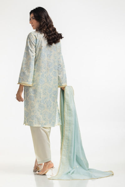 Gul Ahmed Ready to Wear 3PC Lawn Printed Embroidered Suit IUSTKSD-536