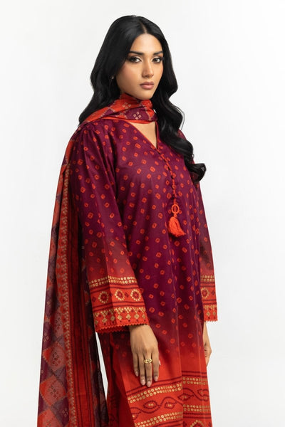 Gul Ahmed Ready to Wear 3PC Lawn Printed Suit IUSTKSD-554