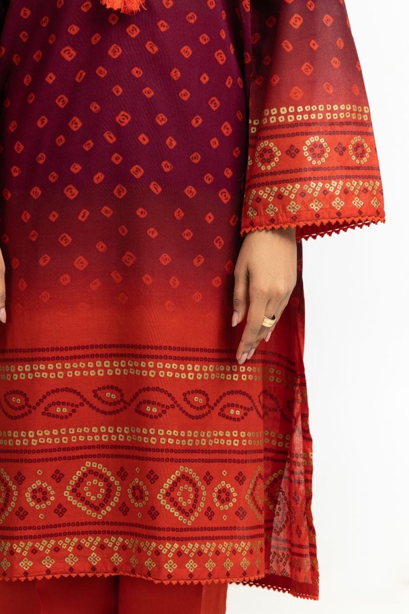 Gul Ahmed Ready to Wear 3PC Lawn Printed Suit IUSTKSD-554