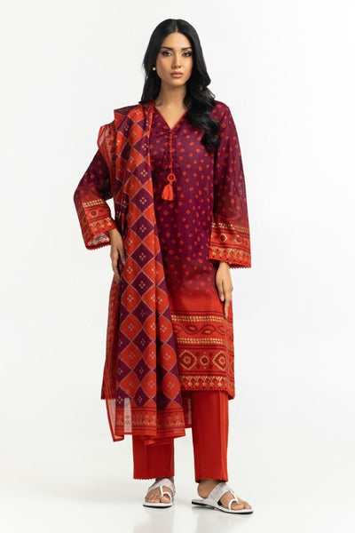 Gul Ahmed Ready to Wear 3PC Lawn Printed Suit IUSTKSD-554
