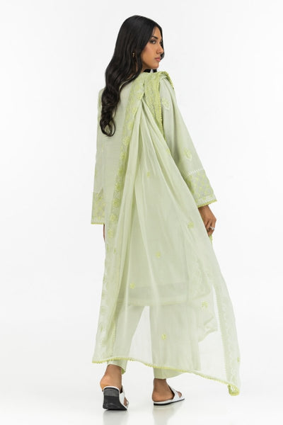 Gul Ahmed Ready to Wear 3PC Paper Cotton Embroidered Suit IUSTKSD-560