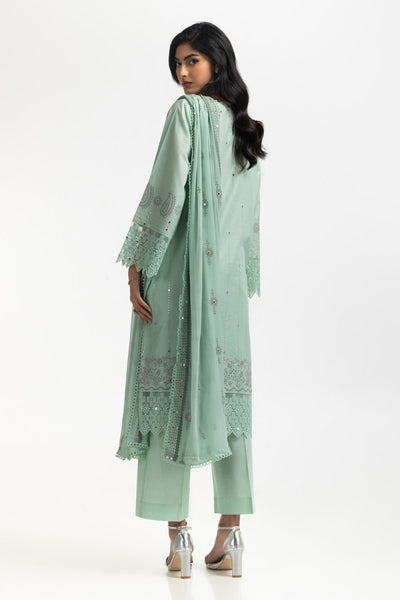 Gul Ahmed Ready to Wear 3PC Lawn Embroidered Suit IUSTKSD-574