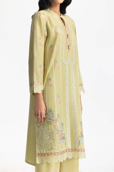 Gul Ahmed Ready to Wear 3PC Lawn Embroidered Suit IUSTKSD-605