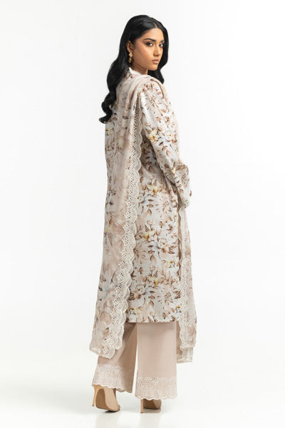Gul Ahmed Ready to Wear 3PC Printed Suit with Embroidered IUSTKSD-616