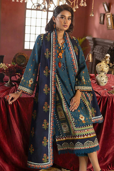 Gul Ahmed 3PC Embroidered Khaddar Unstitched Suit K-32019