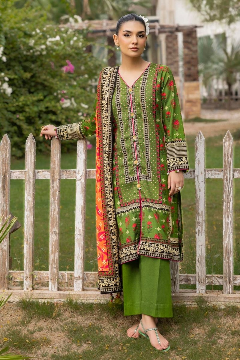 Gul Ahmed 3 Piece Unstitched Printed Khaddar Suit K-52027