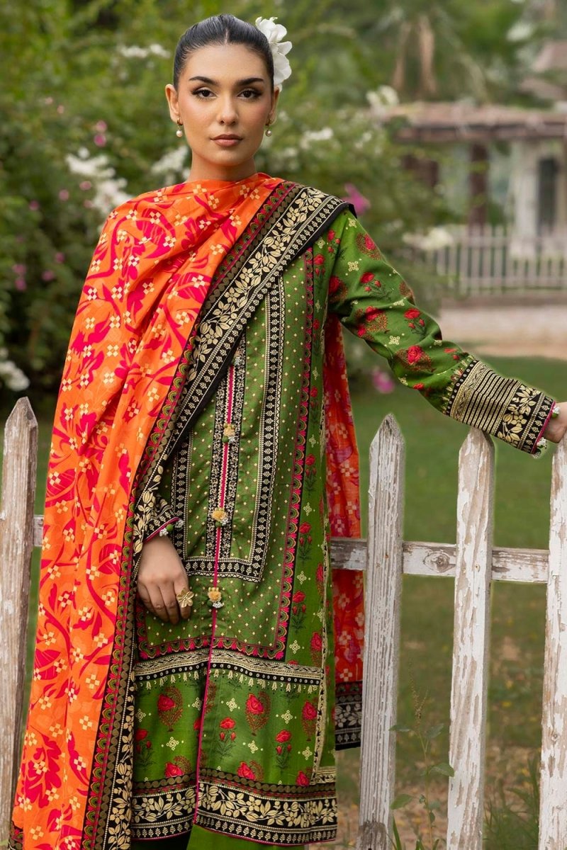 Gul Ahmed 3 Piece Unstitched Printed Khaddar Suit K-52027