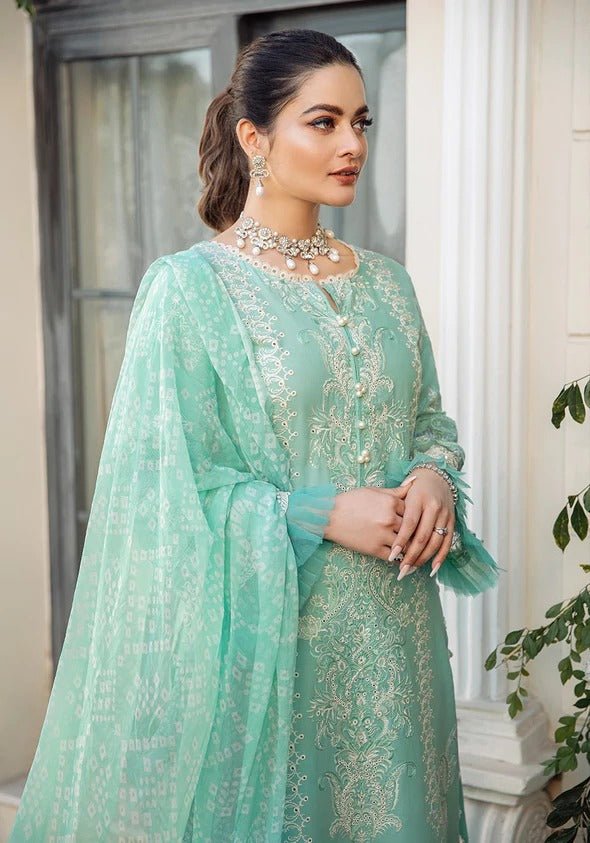Kahf Premium 3 Piece Stitched Embroidered Lawn Suit - KLL-03 CINDERELLA