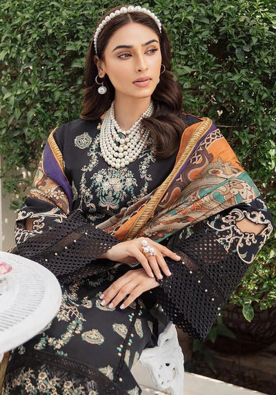 Kahf Premium 3 Piece Stitched Embroidered Lawn Suit - KLL-04-A EMINENCE