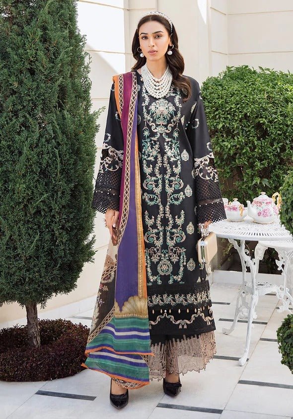 Kahf Premium 3 Piece Stitched Embroidered Lawn Suit - KLL-04-A EMINENCE