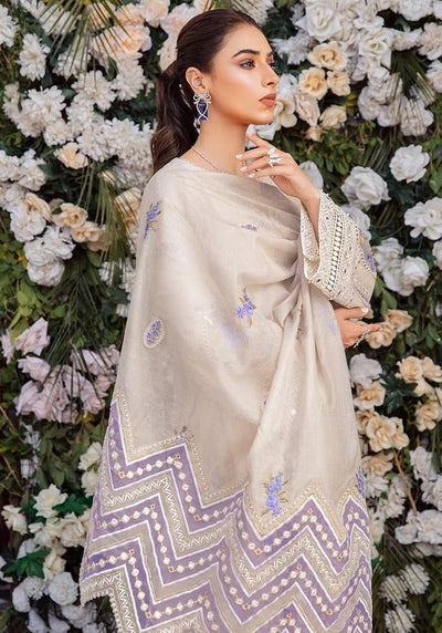 Kahf Premium 3 Piece Stitched Embroidered Lawn Suit - KLL-08-A ISABEL
