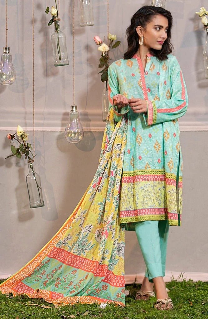 Lakhani Komal Prints 3 Piece Stitched Printed Lawn Suit LSM-2110