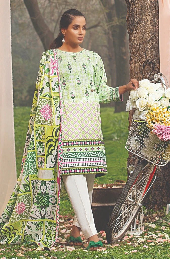 Lakhani Komal Prints 3 Piece Stitched Printed Lawn Suit LSM-2107