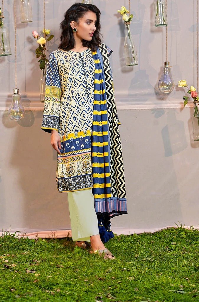 Lakhani Komal Prints 3 Piece Stitched Printed Lawn Suit LSM-2115