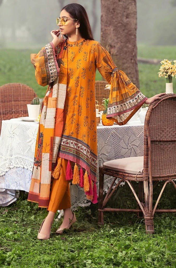 Lakhani Komal Prints 3 Piece Unstitched Printed Lawn Suit KP-2007-A