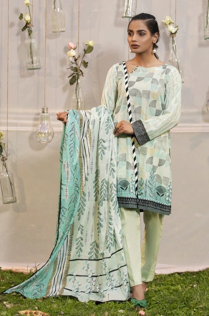 Lakhani Komal Prints 3 Piece Stitched Printed Lawn Suit LSM-2118
