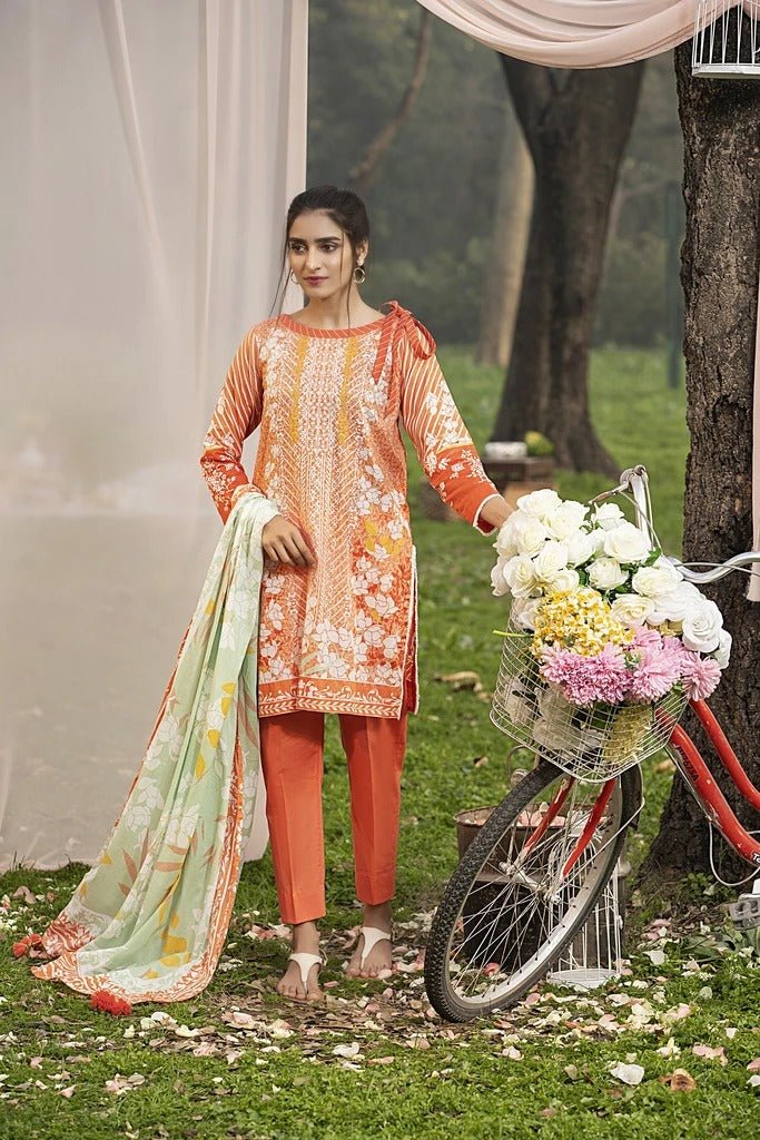 Lakhani Komal Prints 3 Piece Stitched Printed Lawn Suit LSM-2108
