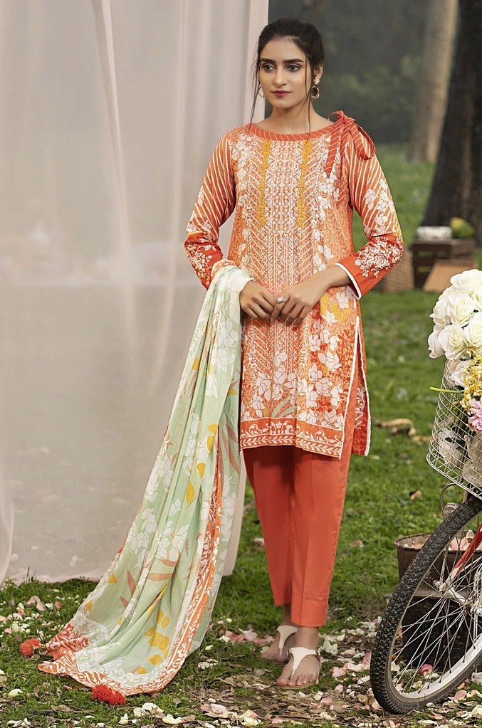 Lakhani Komal Prints 3 Piece Stitched Printed Lawn Suit LSM-2108