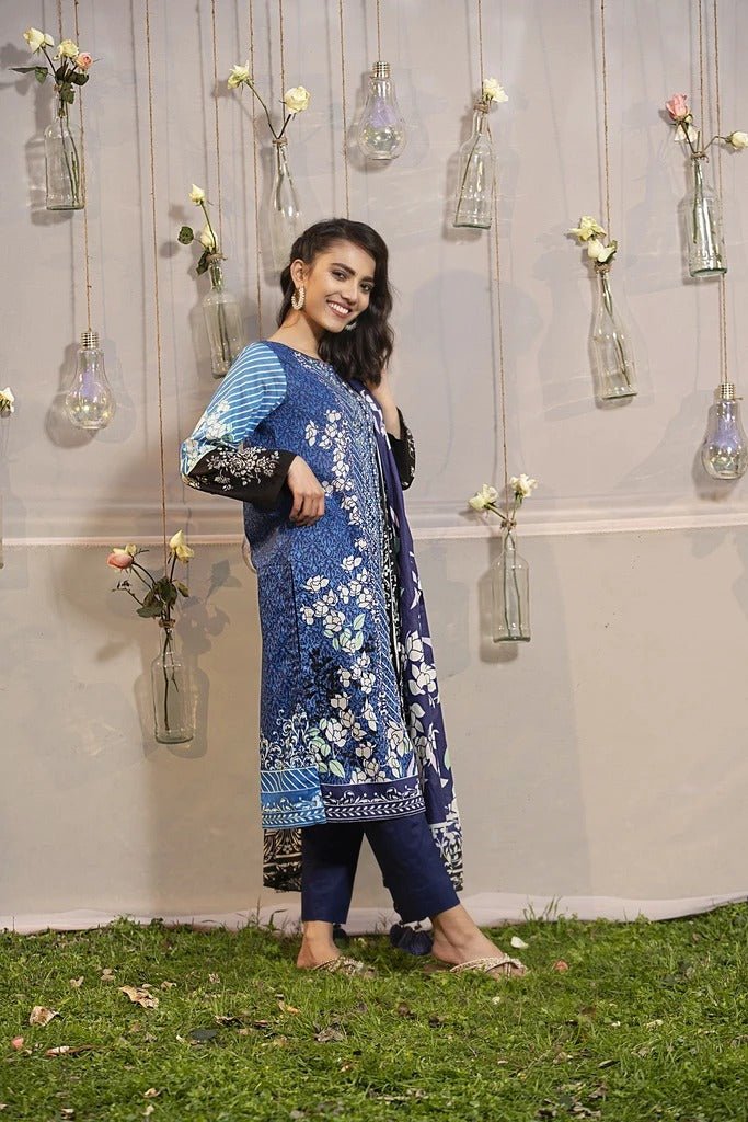 Lakhani Komal Prints 3 Piece Stitched Printed Lawn Suit LSM-2114