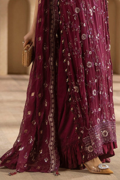Gul Ahmed 3 Piece Unstitched Embroidered Chiffon Suit With Embroidered Chiffon Dupatta LE-52014